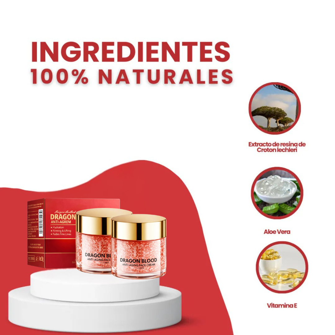 Crema AntiEdad Sangre de Dragón – Reafirma la Piel y Suaviza Arrugas