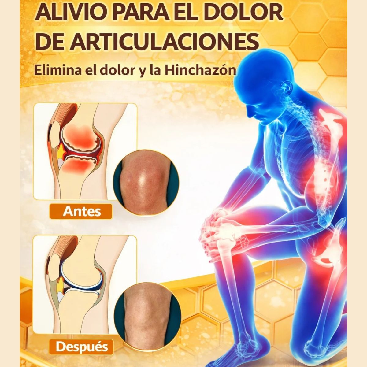 BeeVital Alivio Profundo™ | Crema de Veneno de Abeja para Articulaciones y Músculos